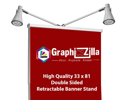 Retractable Banner Stand two Sided