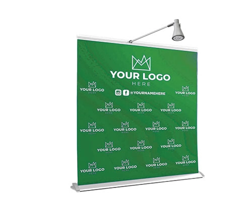 Steppy Retractable Banner Stand LED LIGHT